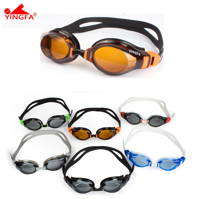 English hair swimming goggles Y 680 AF waterproof anti-fog leisure large frame swimming with eye protection mirror