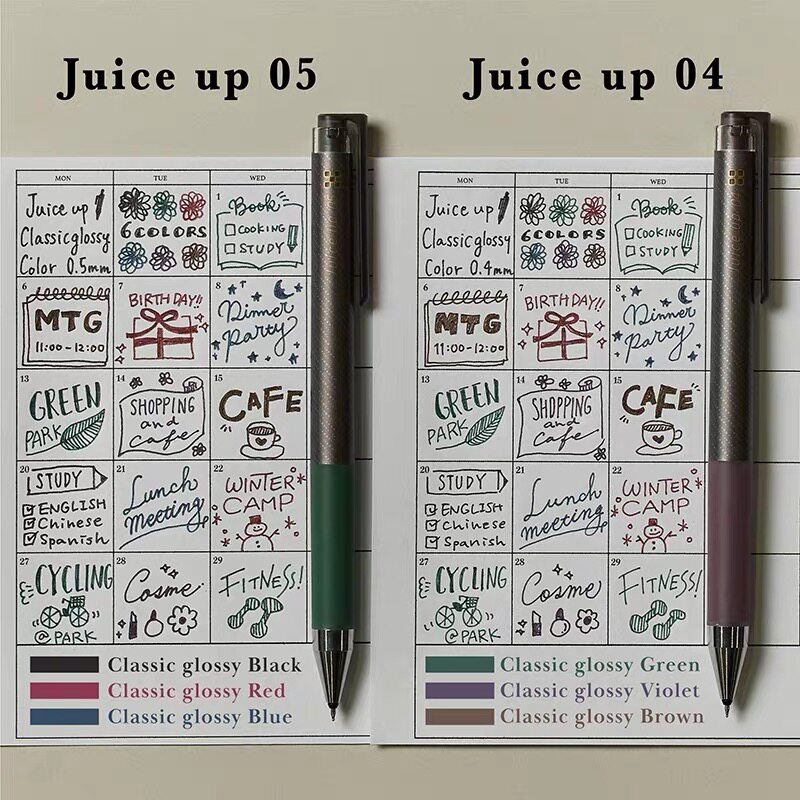 新款日本PILOT百乐|juice up果汁笔升级版复古色中性笔LJP-20S5
