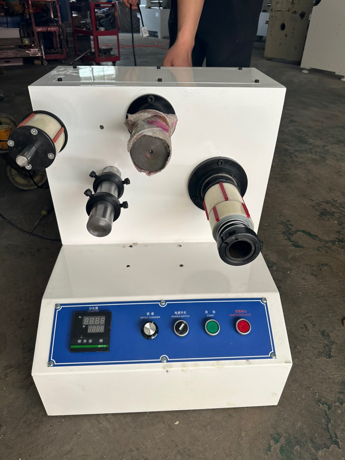 Sealing tape slitting small revolution machine measuring meter repair tape