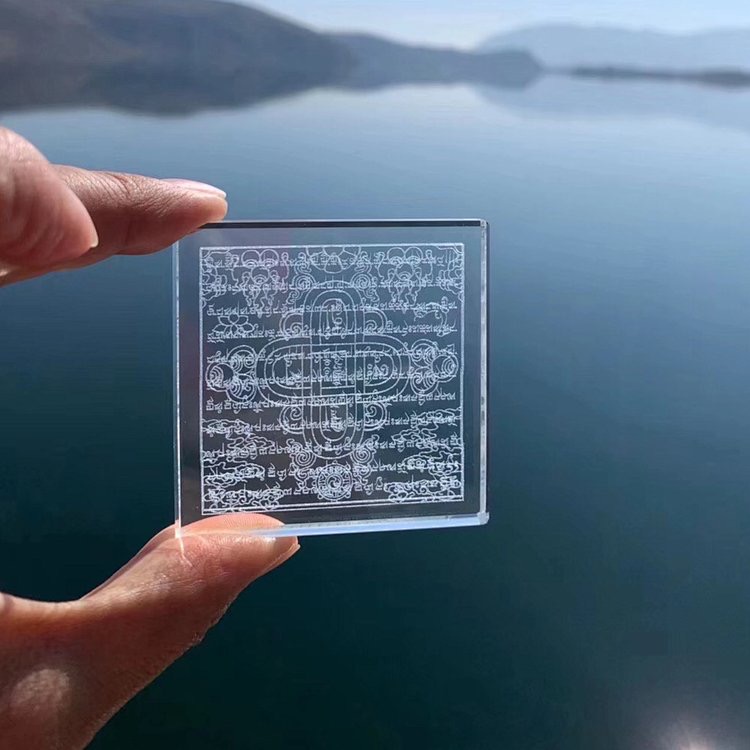 Authentic Inheritance Genuine Dragon King Mandala Mani Stone Release Offering Water Liberation Mantra Wheel Crystal Buddha Supplies