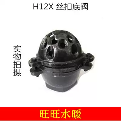 Jinzhou H12X cast iron thread bottom valve threaded bottom valve water pressure floral headdress basket head water pump check valve