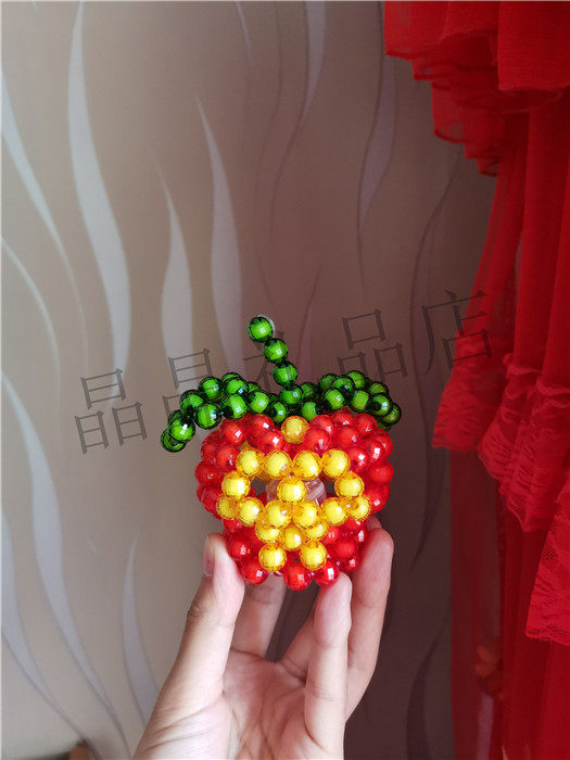 Finished handmade strings beads luminous pendulum for a creative small gift cute ornaments 2021 apples