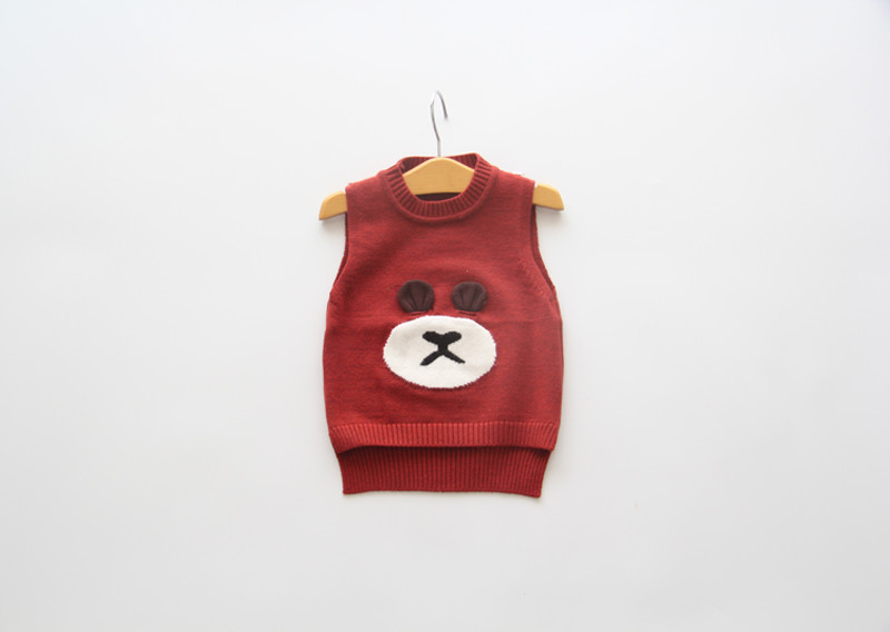 Bé trai và bé gái vest len ​​trẻ em len đan vest trẻ em phiên bản tiếng Hàn của áo hoodie ấm vest quần áo trẻ em 10 tuổi