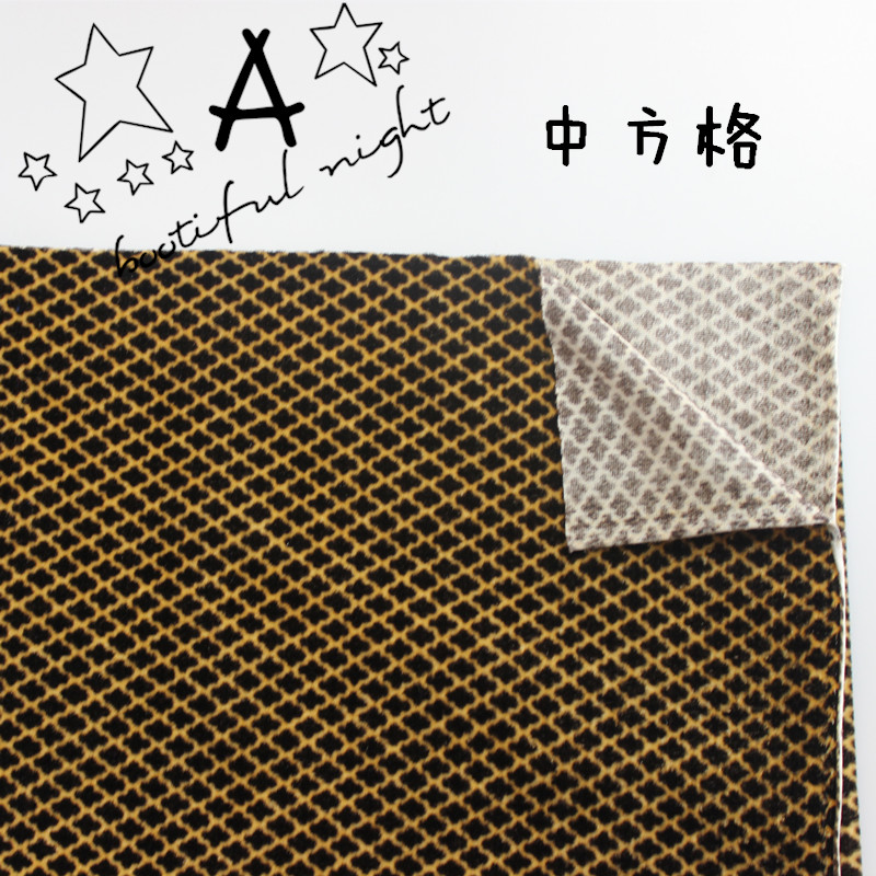 Tự làm thủ công nhung vàng một lớp dày vải chịu lực cotton giày bông dép vai thô