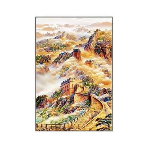 Wanli Great Wall Cross Emelcodery 2024 Новая вышитая версия гостиной версии