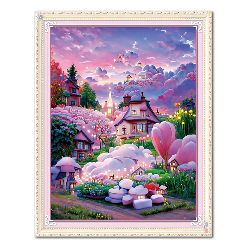 Розовая хижина для спальни, DIY, коллекция 2023, популярно в интернете