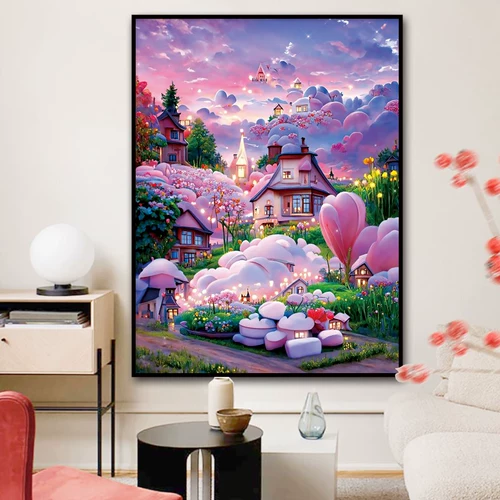 Розовая хижина для спальни, DIY, коллекция 2023, популярно в интернете