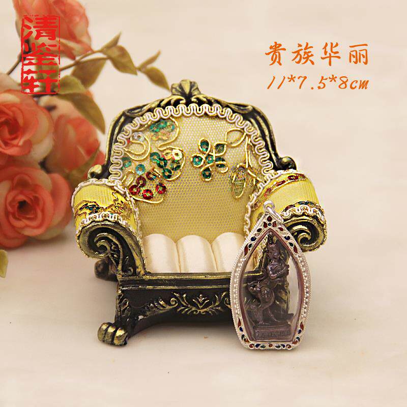 Thai Buddha amulet offering sofa base