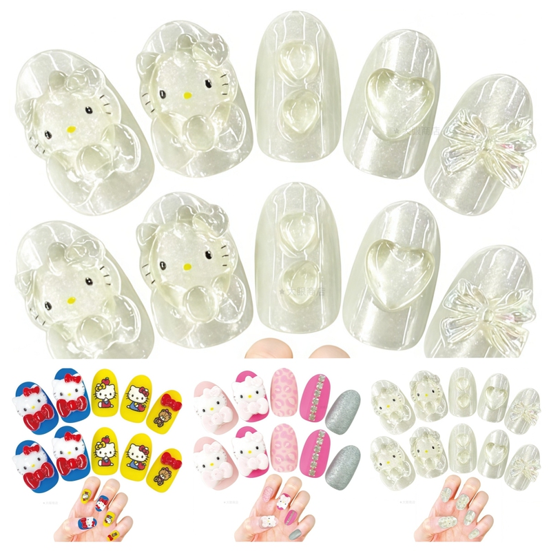 In-Stock Japanese Hello Kitty Cartoon Nail Stickers, Various Designs, Can Be Used as Nail Decorations In-Stock Japanese Hello Kitty Cartoon Nail Stickers, Various Designs, Can Be Used as Nail Decorations
