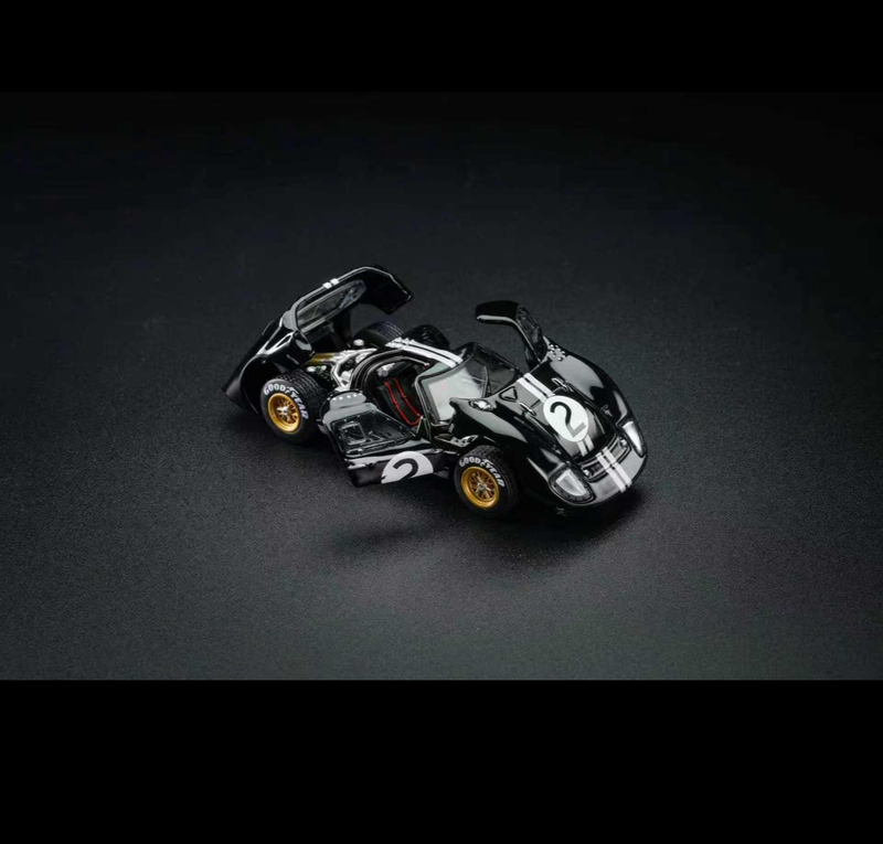 Fg&Kh Model 1:64 Ford Gt40 Mk2 Black Alloy Full-Scale Model Fg&Kh Model 1:64 Ford Gt40 Mk2 Black Alloy Full-Scale Model