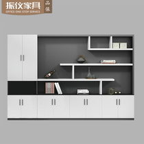 Boss desk cabinet Board file cabinet Data cabinet Combination cabinet Floor cabinet Simple fashion wooden data rack wardrobe