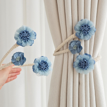 Branch flower curtain straps a pair of light luxury gauze curtain straps creative storage clips bedroom decoration curtain buckles