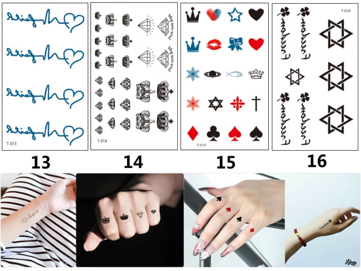 Net đỏ [a 30] hình xăm dán cho nam và nữ không thấm nước gợi cảm nhỏ tươi mô phỏng cơ thể hình xăm kéo dài xăm dán chữ