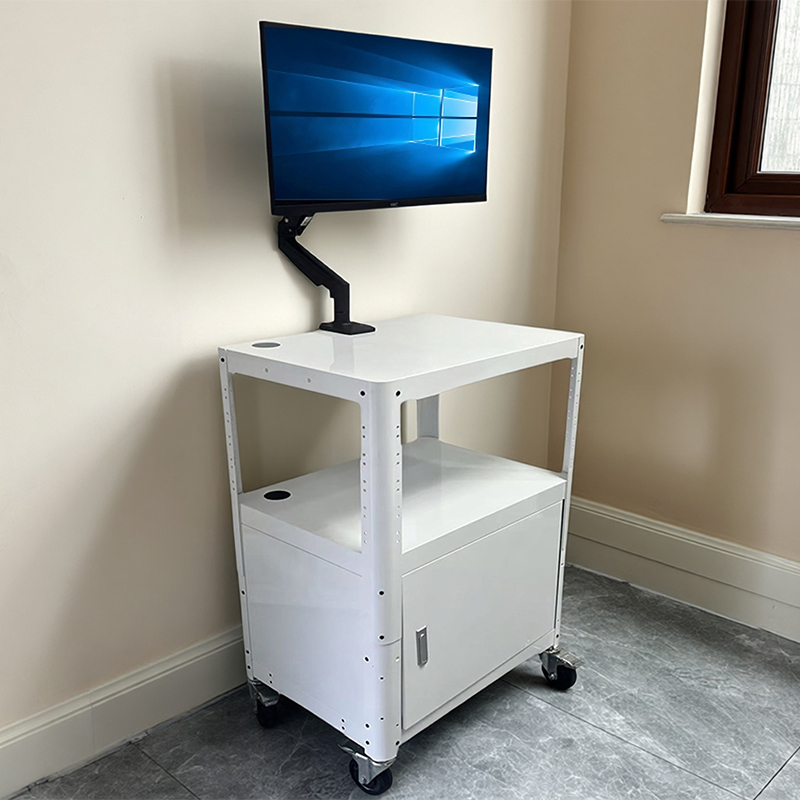 P98 Computer Room Mobile Operation and Maintenance Workstation Equipment Cart Multi-Layer Computer Mobile Storage Cabinet with Lock