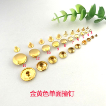 diy clothing bag accessories Round head rivets Flat rivets single-sided horn round flat rivets gold 3-15m