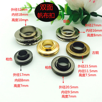 Canvas corneal buckle suit Car truck rain cloth canopy Hollow rivet ring buckle Tarpaulin air eye buckle thickened buttonhole