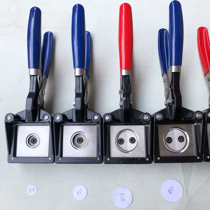 Phase cutter hand-held round oval card cutter copper foil aluminum foil sampler label paper scissors cutting cutting special-shaped