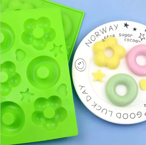 Геометрический пончик, акриловое мыло, силиконовая форма