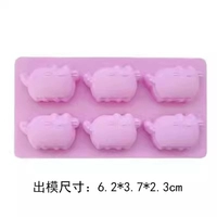 6 последовательных трехмерных кошек