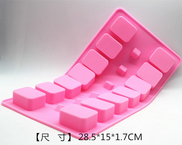 Khuôn bánh silicone Khuôn sô cô la Khuôn sô cô la Khuôn băng Ice Mười ba Mahjong - Tự làm khuôn nướng khuôn làm kem que