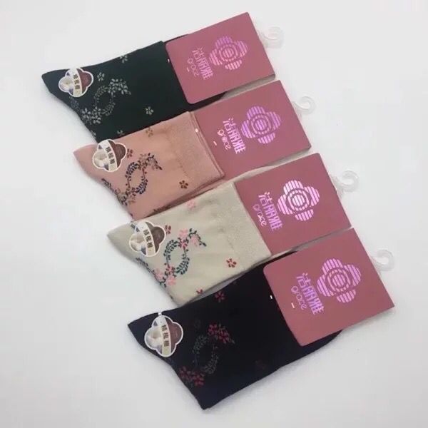 Jie Li Ya Vớ của phụ nữ Comed Cotton Vớ Vớ nữ thông thường Cửa hàng hạng nhất 22-24 cm G7118 vớ nam cao cấp