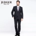 JUDGER / Zhuang Ji phù hợp với nam giới trung niên bốn mùa kinh doanh phù hợp với sọc hai mảnh suit nam Suit phù hợp