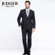 JUDGER / Zhuang Ji phù hợp với nam giới trung niên bốn mùa kinh doanh phù hợp với sọc hai mảnh suit nam