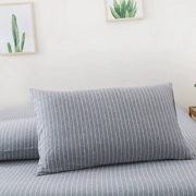 Muji phong cách Nhật Bản Scorpio cotton màu nude ngủ sọc bông gối đơn sinh viên người lớn cotton đan bông