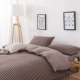 Muji Tianzhu trần truồng bông đan sọc bông denim chăn Được trang bị tấm bông giường - Bộ đồ giường bốn mảnh