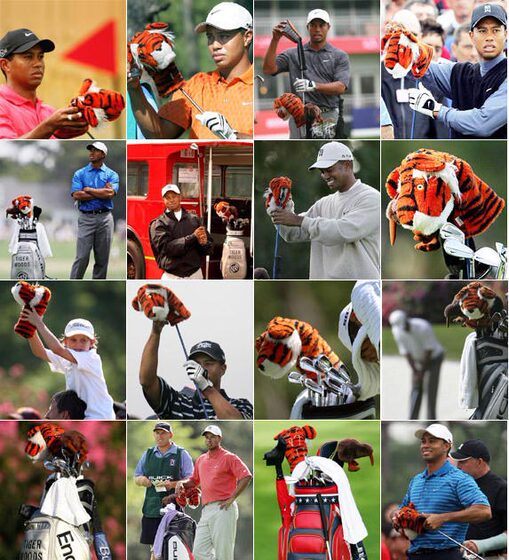 正品美国Daphnes高尔夫杆头套一号木球杆套发球木杆套老虎伍兹款