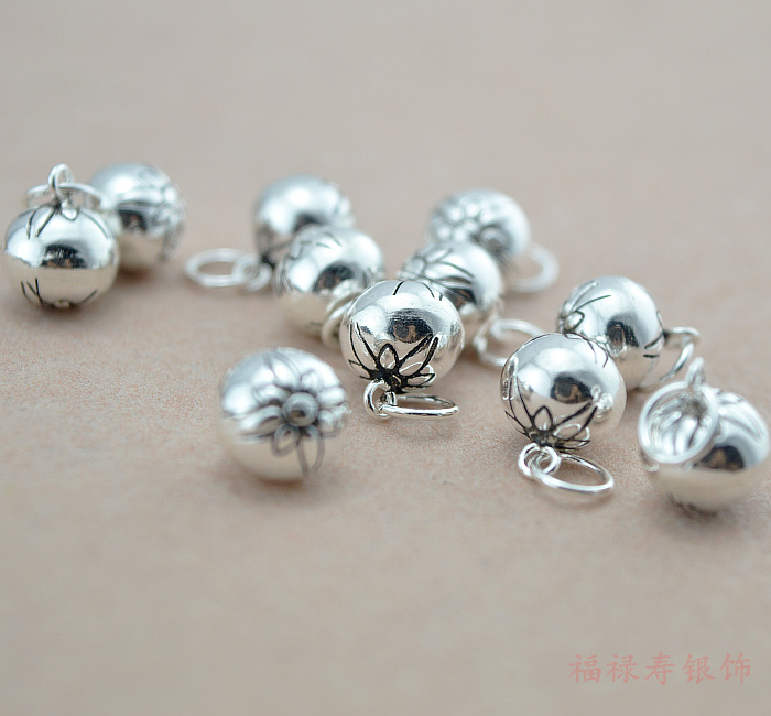 925 sterling bạc Thái bạc phụ kiện trang sức vòng đeo tay vòng chân chuông mặt dây chuyền handmade tự làm đồ trang sức phụ kiện - Vòng chân lắc chân đẹp độc