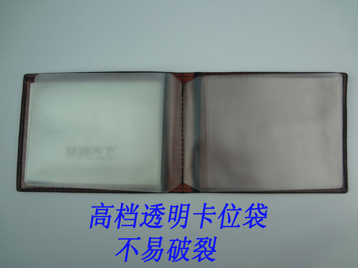 Giấy phép lái xe bằng da nam Giấy phép lái xe bằng da hai trong một ví đựng thẻ nhiều ngăn
