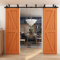 Ceiling barn door hanging rail indoor sliding door wooden door hanging wheel door ceiling style full set of track hardware accessories