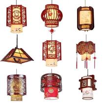 Exhibition hall model project Chinese style stair lamp Inn leisure Chinese tea house led temple living room lamp chandelier