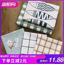 Picnic cloth pastoral Japanese Korean ins Wind Nordic seaside spring outing mat moisture-proof beach portable grid