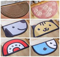 Semi-circular floor mat Absorbent non-slip mat Bathroom toilet Bedroom carpet Door mat Door mat Cartoon home mat