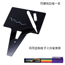 Label supermarket chilled aquatic products brand Yali Black price ice table insert card spread name triangle price clip can be rewritten