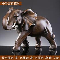 Elephant ornaments a pair of handicrafts housewarming opening gift office table living room home decoration medium single