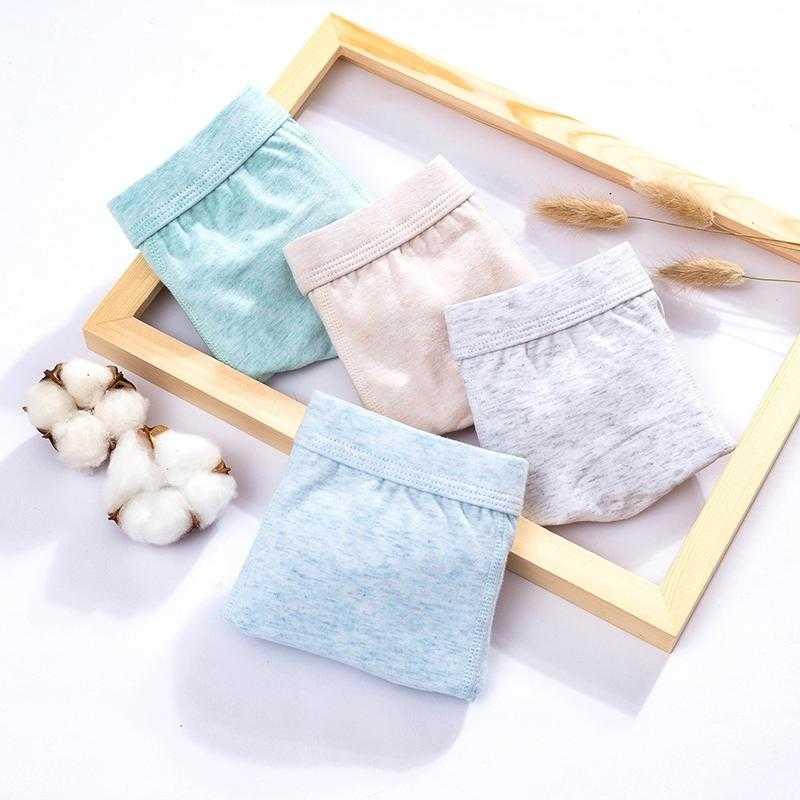 Childrens mens đồ lót bông Class A chất lượng boys phẳng góc quần short bé trai sinh viên quần bốn-góc đầu cậu bé lớn 2-4 miếng.