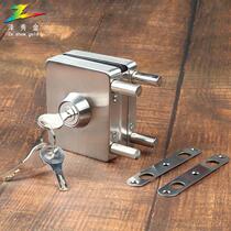 Lock glass door stainless steel lock square door lock with lock with Twist Lock No hole door lock