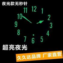 Restaurant decorations Room luminous wall hanging night bright atmosphere hanging table pendant Wall hanging wall clock no trace nails good night vision