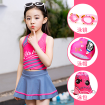 7-10 A 15-year-old summer children wear swimming clothes Girls short clothes shorts set of childrens training clothes