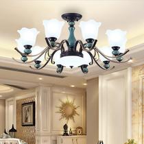 Entrance living room ceiling light 2020 new round art rectangular barber shop European style ceiling net red round