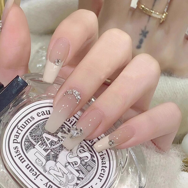 Non-Damaging Fake Nails, Handmade Wearable Nails, Yellow and Black Skin Tone-Enhancing, Medium-Length Manicure, Removable, Long-Lasting, Best-Selling