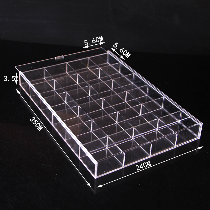 Transparent acrylic polygrid storage display jewelry jewelry box scattered beads accessories beaded hand string storage box