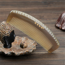Comb fragrance story Pure natural white horn comb Wide comb Hair care Hair massage lettering