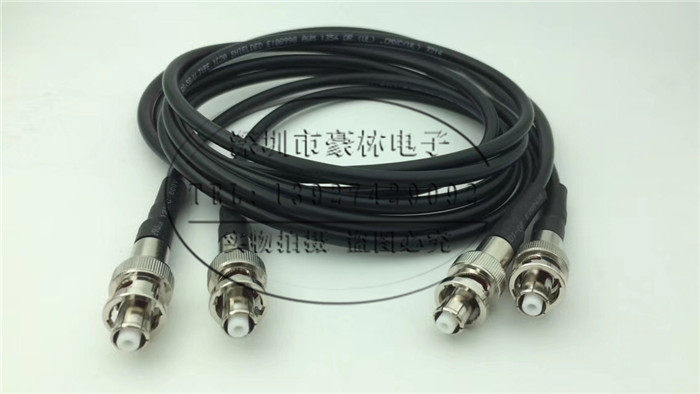 SHV high voltage BNC male 3000V silver plated power supply connection line Q9 dual male triple kV pressure resistant test jumper