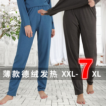 2020 autumn and winter womens new fever puffed body hyaluronic acid de velvet plus fat plus size plus velvet elastic thin warm pants