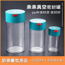 Taiwan Pro-Seal Tank Plastic Food Grade Vacuuming Storage Tank Transparent Containing Jar Coffee Milk Tea Shop Tool