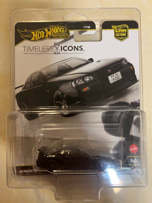 [in Stock] Hot Wheels Hidden Edition Nissan Gtr R34 No. 0 Hidden Edition